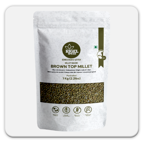 Browntop millet 1kg natural high fiber gluten free grain